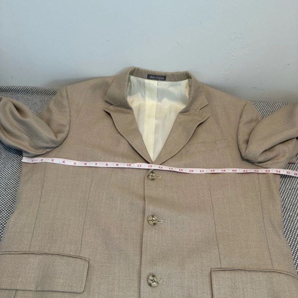 Oscar de la Renta Vintage Sport Coat Blazer in Wool Silk Blend Size 43 Regular